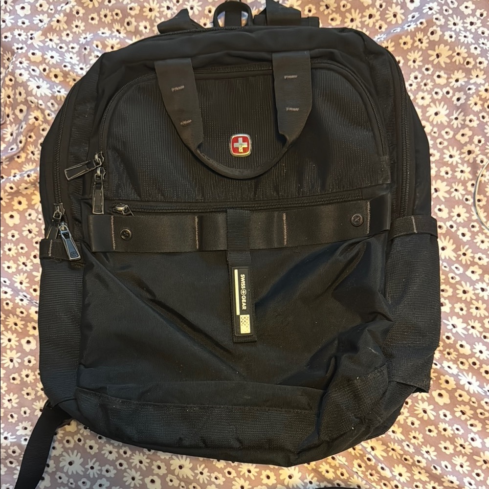 SwissGear Black Tactical Backpack with MOLLE System